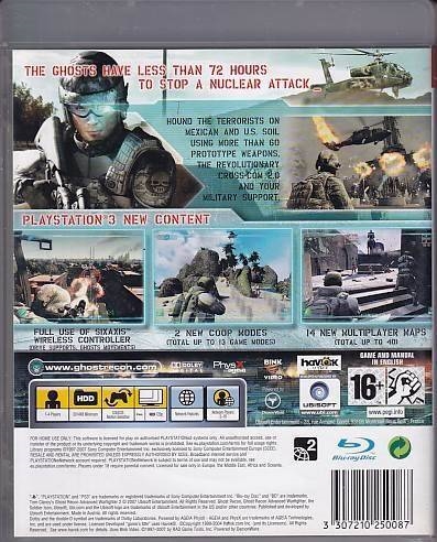 Tom Clancys Ghost Recon advanced Warfighter 2 - PS3 (B Grade) (Genbrug)